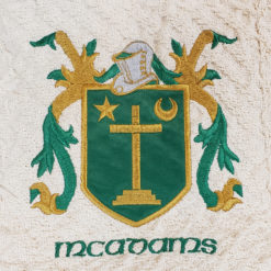 Embroidered Green Throw Heraldry Crests Coats of Arms