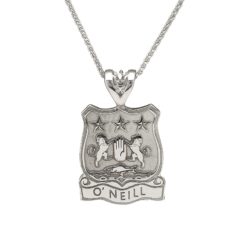 Shield Pendant Coat of Arms Jewelry Stirling Silver