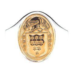 Oval Ladies Coat of Arms Ring 1 Mixed Metal