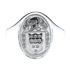 Oval Ladies Coat of Arms Ring 1 SS