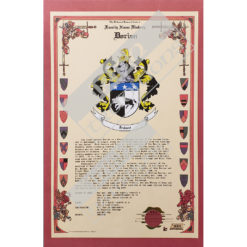 Heraldry Coat of Arms Sample Celebration Scroll