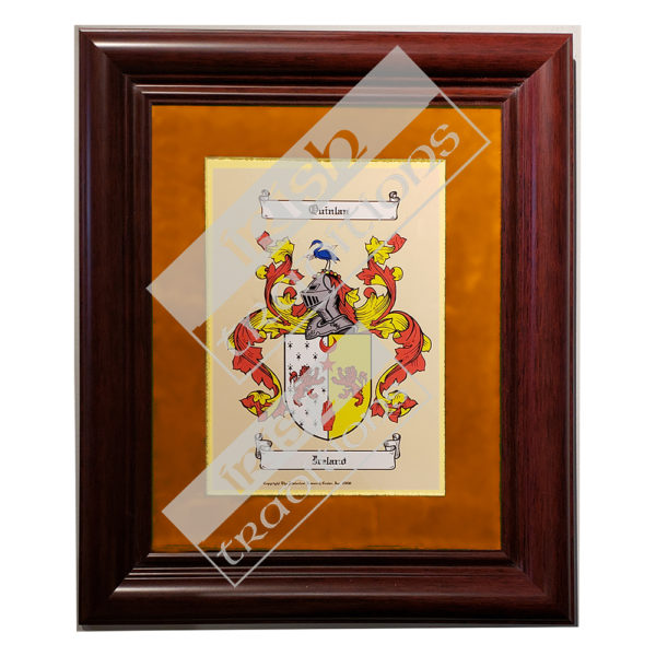 Single Coat of Arms Print Orange Matting