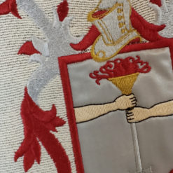 Coat of Arms Embroidery Detailed Pillow
