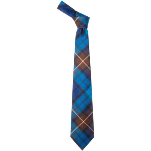 Tartan Wool Necktie Buchanan Blue