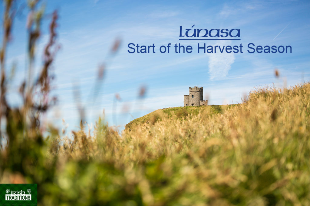Lúnasa Lughnasadh Harvest By Laurent Perren Field with Castle Image Royalty Free Lughnasadh Lunasa