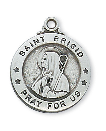 McVan St Brigid of Kildare Sterling Silver Medal