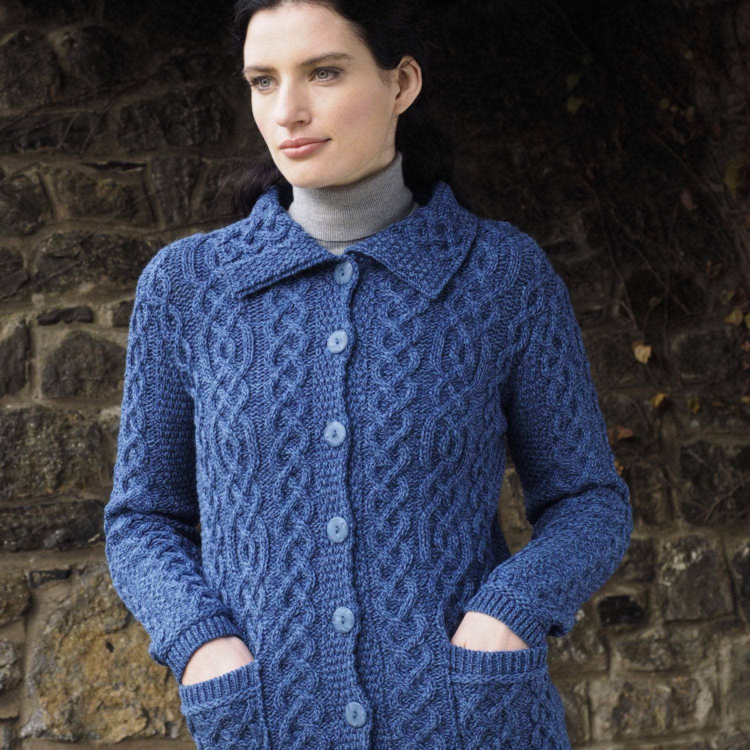 collared cardigan