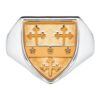 Coat of Arms Heraldry Gents Heavy Shield Ring -SS10kYG-Shield