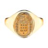 Petite Oval Ladies Coat of Arms Ring 1 YG Metal
