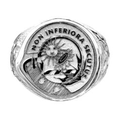 Scottish Crest Ring Sterling Silver or White Gold
