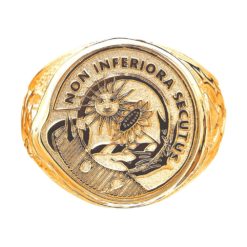 Scottish Crest Ring Yellow Gold