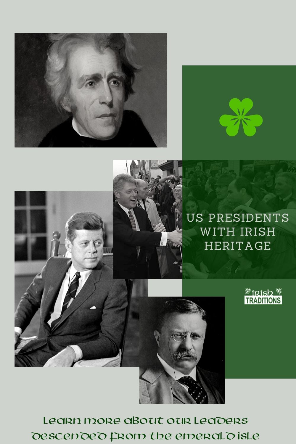 US Irish Presidents Pin