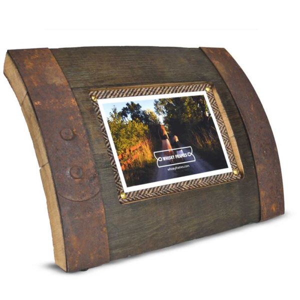 Bilge Whisky Frame Reclaimed Oak Whisky Barrel Freestanding Photo Frame