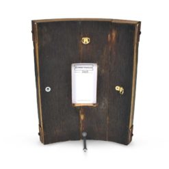 Bilge Whisky Frame Reclaimed Oak Whisky Barrel Freestanding Photo Frame Back View