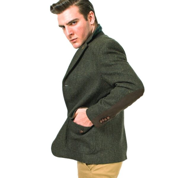McDonagh Green Irish Tweed Heritage Jacket Modeled