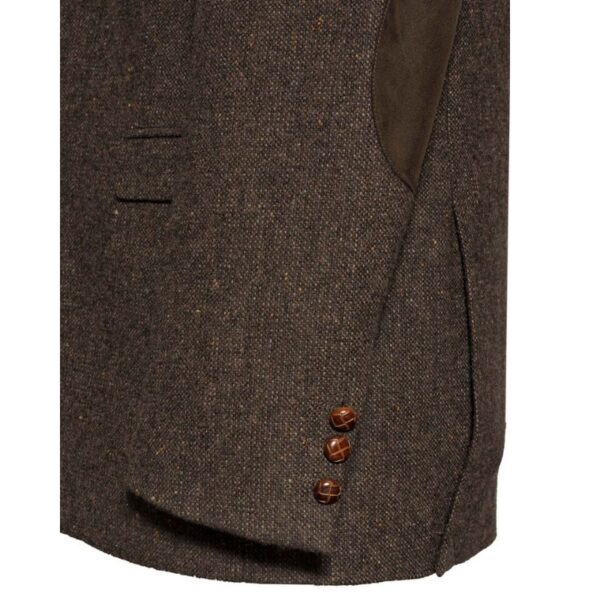 Irish Tweed Brown Stephens Jacket Details