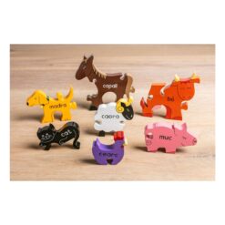 Irish Farm Animals Puzzle Modeled and pieces stand independently