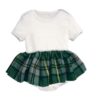 Wee Ones Green Kilted Onesie