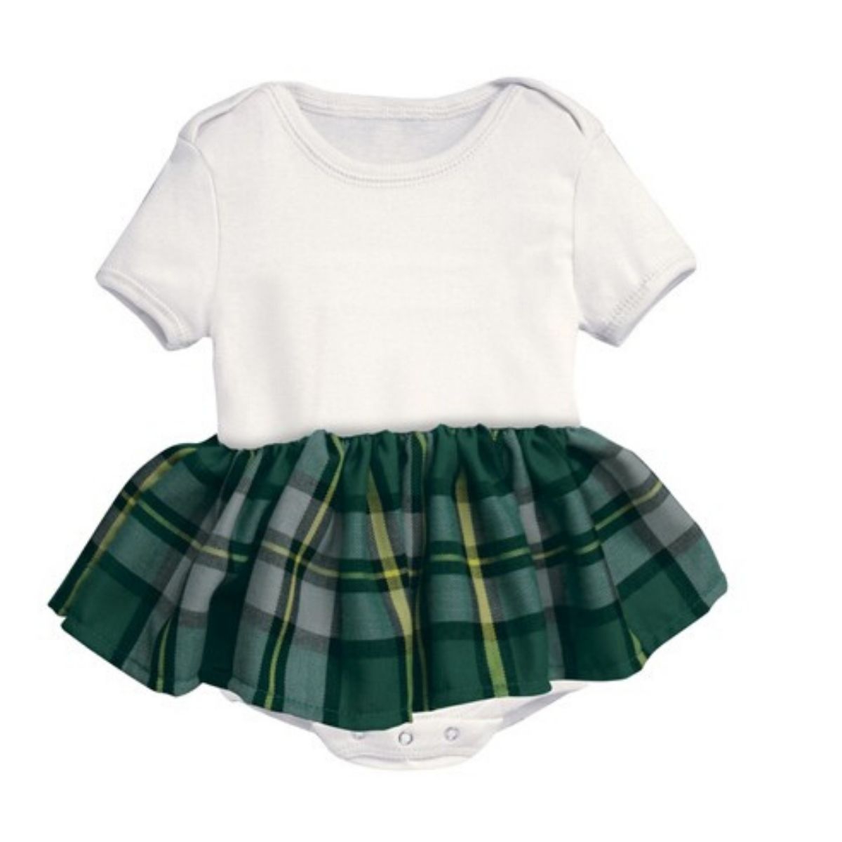 tartan onesie baby