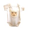 Baby Sheep Onesie with a lamb face on the belly