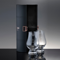 Glencairn Whisky Glass Travel Case with two whisky glasses included