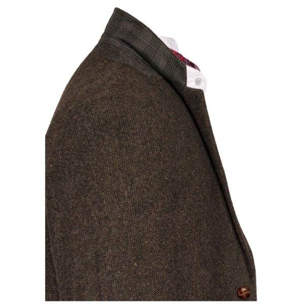 Irish Tweed Brown Stephens Jacket Details