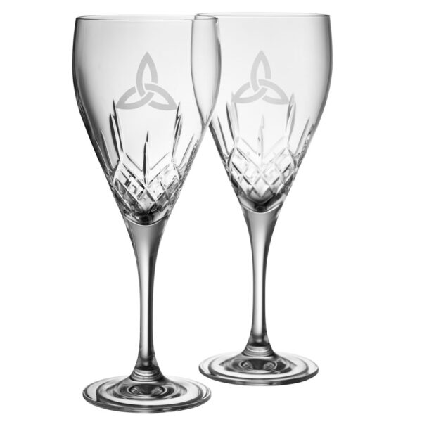 Trinity Knot Crystal Goblet Galway Crystal