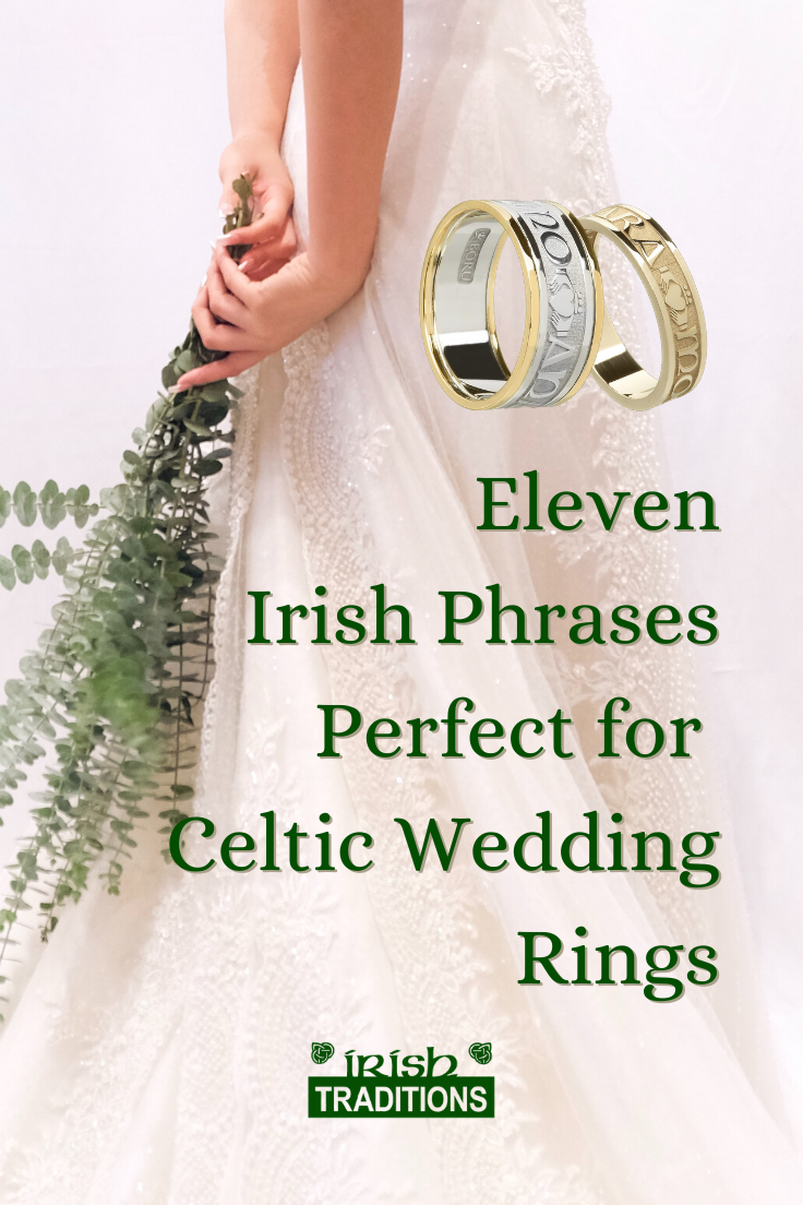 Irish Phrases Wedding Bands 