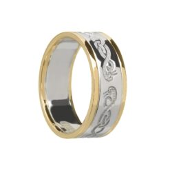 Ladies Celtic Le Cheile Wedding Ring with Swans