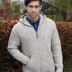 Gents Knit Hoody Oatmeal