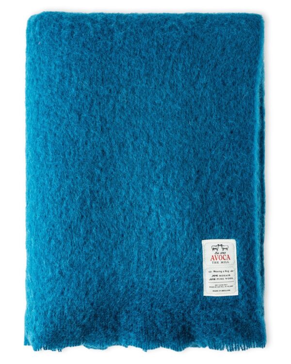 Blue Jade Mohair Throw
