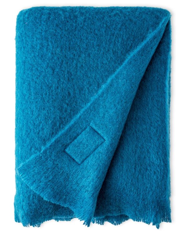 Blue Jade Mohair Throw
