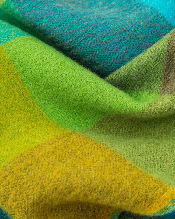 Green Fields Merino Woven Wool Scarf