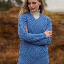 Wedgewood Blue V Neck Sweater