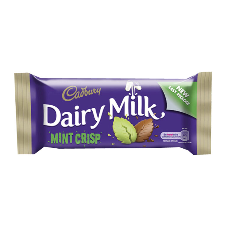 Cadbury Dairy Milk Mint Crisp Bar 53g Irish • Irish Traditions A
