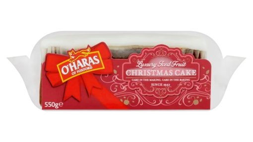 O'Haras Luxury Fully Iced Fruit Segment Cake 500g