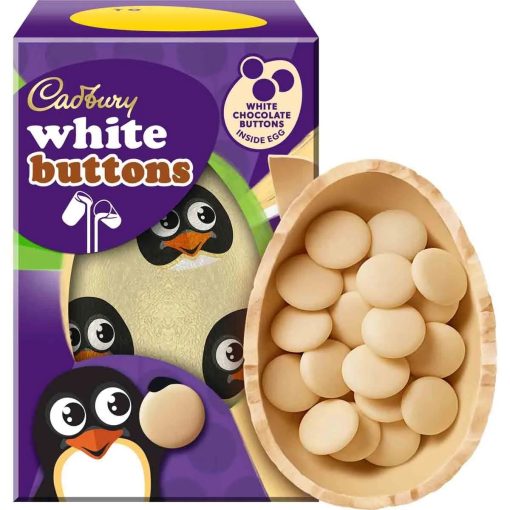 Cadbury White Chocolate Buttons Egg 98g