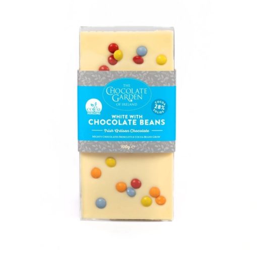 The Chocolate Garden White Chocolate with Beans Gourmet Bar 90g