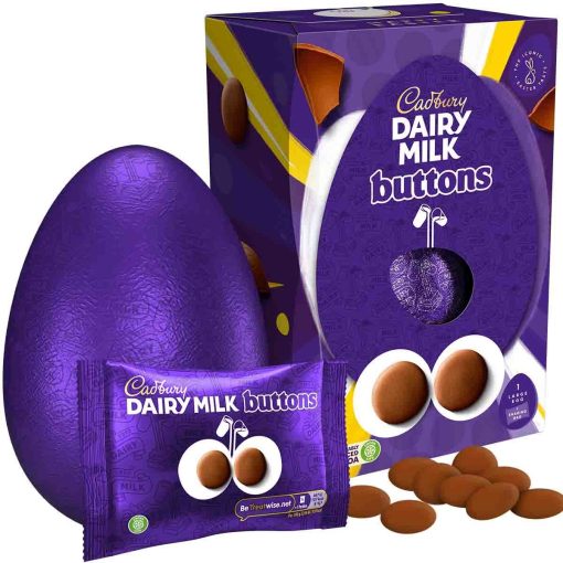 Cadbury Dairy Milk Giant Buttons Chocolate Egg 195g