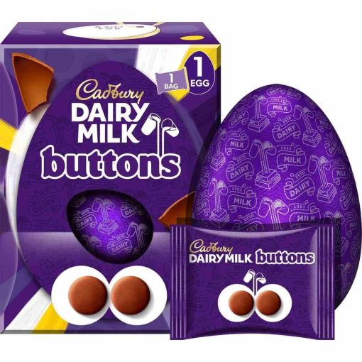 Cadbury Dairy Milk Giant Buttons Chocolate Egg 195g - Image 2