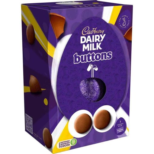 Cadbury Dairy Milk Giant Buttons Chocolate Egg 195g - Image 3