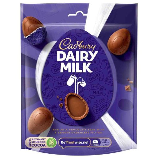 Cadbury Dairy Milk Mini Chocolate Eggs Bag 77g