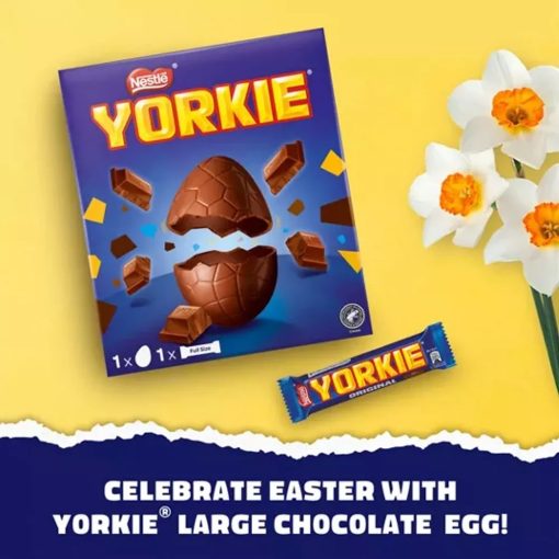 Nestle Yorkie Milk Chocolate Large Easter Egg 196g - Image 2