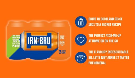 Barrs Irn Bru Can 330 ml 6 Pack - Image 2