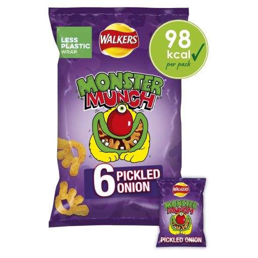 Walkers Monster Munch Pickled Onion Crisps 6 Pack