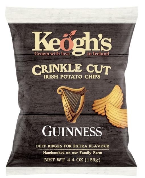 Keoghs Crinkle Cut Guinness Crisps 125g