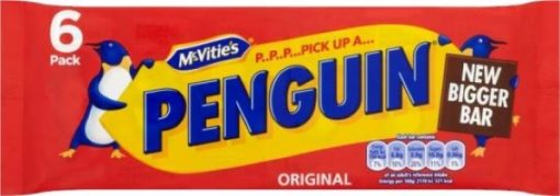 McVities Penguin Chocolate Bar 6 Pack