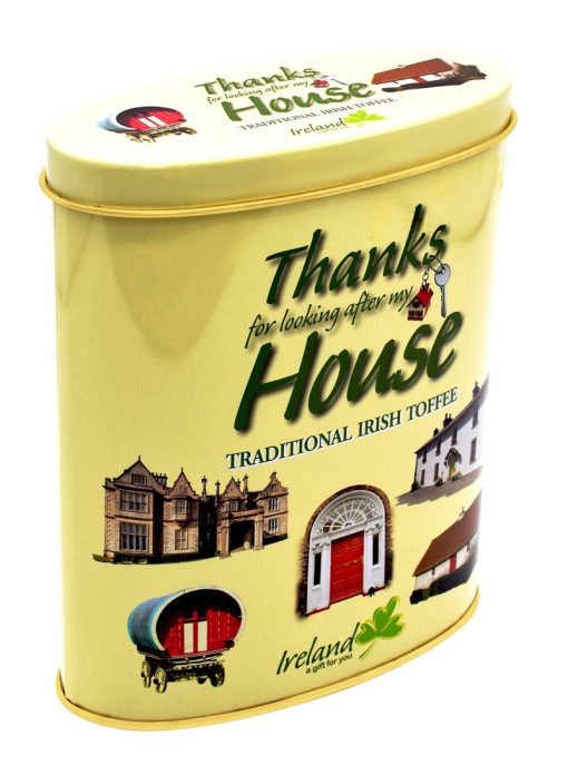 Tin of "Thanks For Looking After My House" Irish Toffee