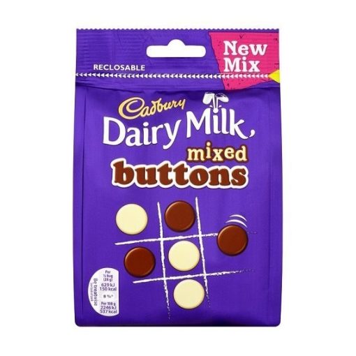 Cadbury Dairy Milk Mixed Buttons Resealable Pouch 112g