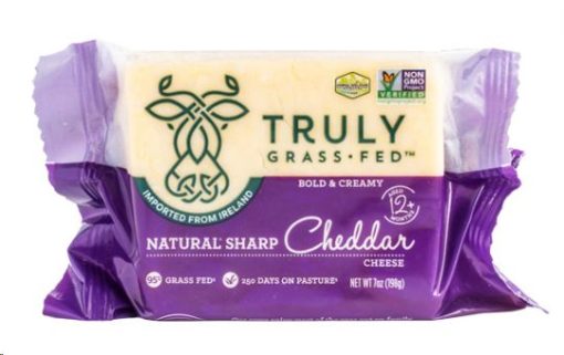 Truly Grass Fed Sharp Cheddar Cheese 227g